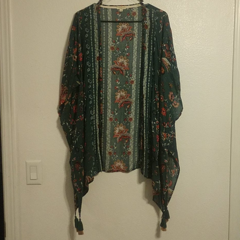 Kimono floral green